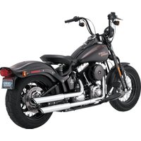 Image of 16842 - Vance & Hines 3" Twin Slash Silencers For Harley Davidson FLSTN 1584 2007-2009 - Chrome