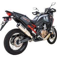 Image of 14523 - Vance & Hines Adventure Hi-Output 450 Silencer For Honda CRF1100L ABS 2020-2024 - Brushed