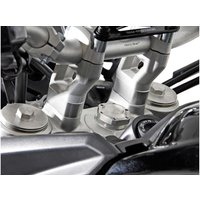 LEH.11.039.10000/S - LEH.11.039.10000/S - SW Motech 1 System 0mm Handlebar Riser - Triumph Tiger Explorer XRX 2015-2020 - Silver