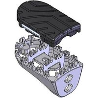 FRS.01.011.10201/S - SW Motech ION Footpegs For Honda CRF1000 L 2016-2018 - Black/Silver