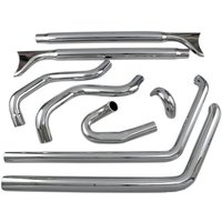 1S46E-33 - Bassani Fishtail True Dual Exhaust System - Harley Davidson FLSS 1800 ABS 2016-2017