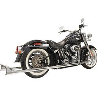 1S26E-39 - Bassani Fishtail True Dual Exhaust System - Harley Davidson FXSTS 1340