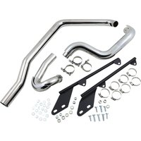 SFT-211 - Bassani Power Curve True Dual Crossover Header Pipes - Harley Davidson FXSTC1340 1986-1995