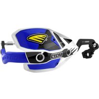 Image of 1CYC-7408-62X - 1CYC-7408-62X - Cycra Ultra Probend CRM Wrap Around Handguards For 1-1/8" Handlebars - White/Blue