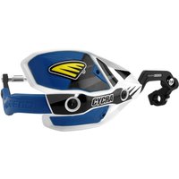 Image of 1CYC-7408-89X - 1CYC-7408-89 - Cycra Ultra Probend CRM Wrap Around Handguards For 1-1/8" Handlebars - White/Blue