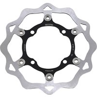 DF182FLW - Galfer Wave Brake Disc For Kawasaki KX125 2003-2005 Black - Front