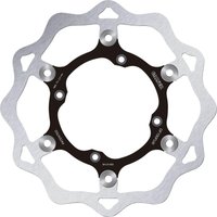 DF150FLW - Galfer Wave Brake Disc For Kawasaki KDX 250 1985-1995 Black - Front