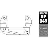 SP049 - Galfer Brake Caliper Relocation Bracket For Suzuki RM 85 2005-2018 Front - Black