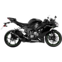 15233BU - LeoVince LV-10 Black Edition Silencer For Kawasaki ZX-6 R 600 2011-2016 - Matte Black