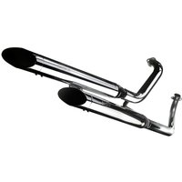 Image of 2244 - 2244 - LeoVince Silvertrail K01 Silencer - Yamaha XVS 1100 1999-2002