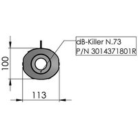 3014371801R - 3014371801R - LeoVince DB Killer Insert - Yamaha MT-09 GT 2021-2023