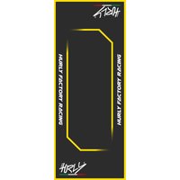 Image of HC80200-YELLOW - HC80200-YELLOW - Hurly Workstation Floor Mat - Black/White/Yellow