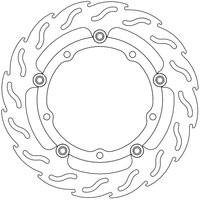 Image of 112114 - 112114 - Moto Master Flame Series Floating Front Left Brake Disc - Yamaha YP 400 R X-Max 2013-2020