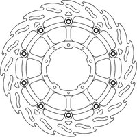 113195 - 113195 - Moto Master Flame Series Front Right Brake Disc - Honda CBR 1000 RR-R Fireblade 2020-2021