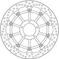 113168 - 113168 - Moto Master Halo Series Floating Racing Front Brake Disc - Ducati Streetfighter V4 1100 2020-2023