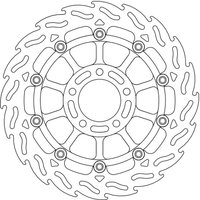 113026 - 113026 - Moto Master Flame Series Floating Front Right Brake Disc - Suzuki VZ 800 1997-2003