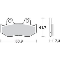 090411 - 090411 - Moto Master Racing Front Brake Pads - Honda XR600R 1985-1987