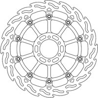 113192 - 113192 - Moto Master Flame Series Front Right Brake Disc - Aprilia Tuono V4 1100 2018-2024