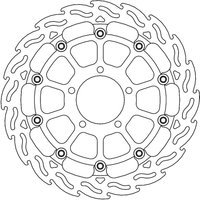 112292 - 112292 - Moto Master Flame Series Front Right Brake Disc - Kawasaki ZX-10 R 1000 Ninja 2016-2024