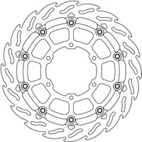 112288 - 112288 - Moto Master Flame Series Front Left Brake Disc - Suzuki GSX-R 1000 R 2017-2024