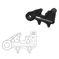 Image of 211133 - Moto Master Adapter Bracket For Gas Gas EC 250 2024-2025 Rear - Black