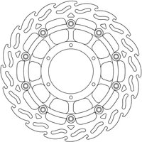 113093 - 113093 - Moto Master Flame Series Floating Front Left Brake Disc - Honda CBR600F 2011-2013