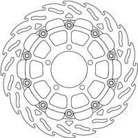 112176 - 112176 - Moto Master Flame Series Floating Front Right Brake Disc - Triumph Thruxton 1200 RS 2020-2024