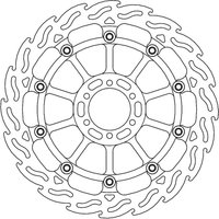 113191 - 113191 - Moto Master Flame Series Front Left Brake Disc - Aprilia Tuono V4 1100 2018-2024