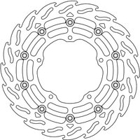 112242 - 112242 - Moto Master Flame Series Floating Front Left Brake Disc - Yamaha YZF-R6 600 2017-2024