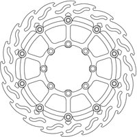 112234 - 112234 - Moto Master Flame Series Front Brake Disc - Suzuki RMZ250 2004-2006