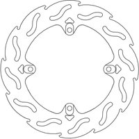 110612 - 110612 - Moto Master Flame Series Fixed Rear Brake Disc - MV Agusta Brutale 1000 RR 2020-2022