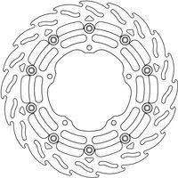 112243 - 112243 - Moto Master Flame Series Floating Front Brake Disc - Yamaha YZF-R6 600 2017-2024