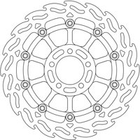 113034 - 113034 - Moto Master Flame Series Floating Front Right Brake Disc - Kawasaki ZX-9 R 1998-1999