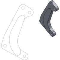 211034 - Moto Master Supermoto Racing Brake Disc Adapter Bracket For Yamaha WRF250 2001-2021 Front - Black