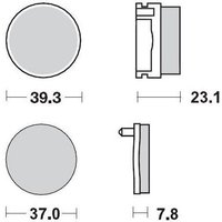 Image of 092511 - 092511 - Moto Master Racing Rear Brake Pads - Yamaha YFS200 MNH 1991-1997