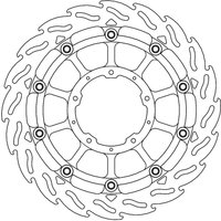 113228 - 113228 - Moto Master Flame Series Floating Front Right Brake Disc - Honda CBR 1000 RR-R Fireblade 2020-2024