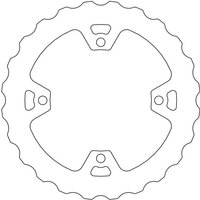 110642 - 110642 - Moto Master Nitro Series Rear Brake Disc - Suzuki RMZ450 2018