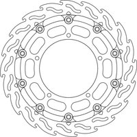 112152 - 112152 - Moto Master Flame Series Floating Front Brake Disc - Yamaha YZF-R1 1000 2012-2014