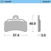 Image of 099712 - 099712 - Moto Master Racing GP Sinder Pro Front Brake Pads - TRS One 300 2019