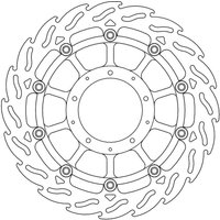 113185 - 113185 - Moto Master Flame Series Floating Front Left Brake Disc - Honda VFR 800 X 2015-2020