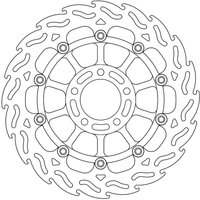 113025 - 113025 - Moto Master Flame Series Floating Front Right Brake Disc - Suzuki GSX-R 750 R 1989