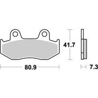 090421 - 090421 - Moto Master Nitro Front Brake Pads - Honda XR600R 1985-1987