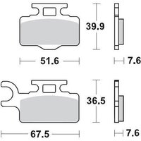 094112 - 094112 - Moto Master Racing GP Sinder Pro Front Brake Pads - Suzuki RM65 2003-2005