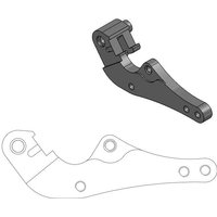 211054 - Moto Master Supermoto Street Brake Disc Adapter Bracket For Gas Gas EC350F 2021-2023 Front - Black