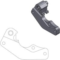 211049 - Moto Master Relocation Bracket for OEM Caliper For Yamaha WRF250 2005-2019 Front - Black