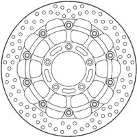 117047 - 117047 - Moto Master Halo Series T-Floater Front Brake Disc - Mv Agusta Rush 1000 2020-2023