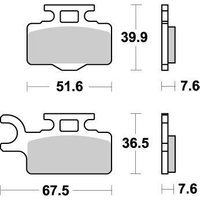 094121 - 094121 - Moto Master Nitro Front Brake Pads - Suzuki RM65 2003-2005