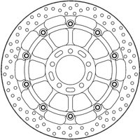 113159 - 113159 - Moto Master Halo Series Floating Front Brake Disc - MV Agusta Rush 1000 2020-2023