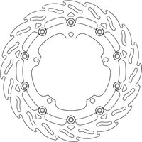112107 - 112107 - Moto Master Flame Series Floating Front Right Brake Disc - Triumph Trophy 1200SE 2013-2017