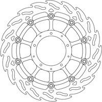 113186 - 113186 - Moto Master Flame Series Floating Front Right Brake Disc - Honda VFR 800 X 2015-2020
